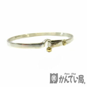 Tiffany Hook Eye Bangle Silver Gold Bracelet Accessory